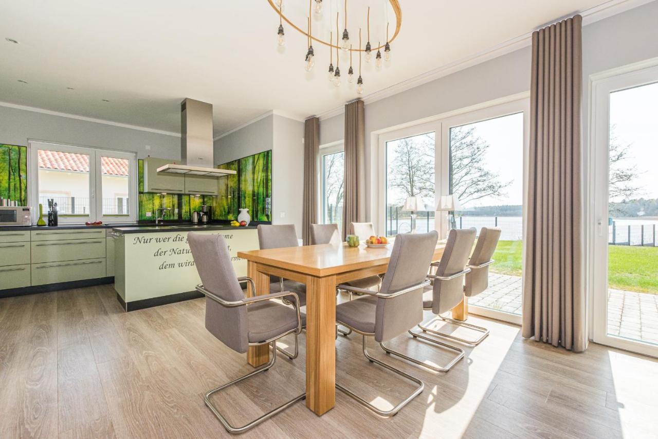 Luxus-See-Domizil Mit Sauna, Kamin Und Boot-130 Qm Fuer 6 Personen Krakow am See Exteriér fotografie