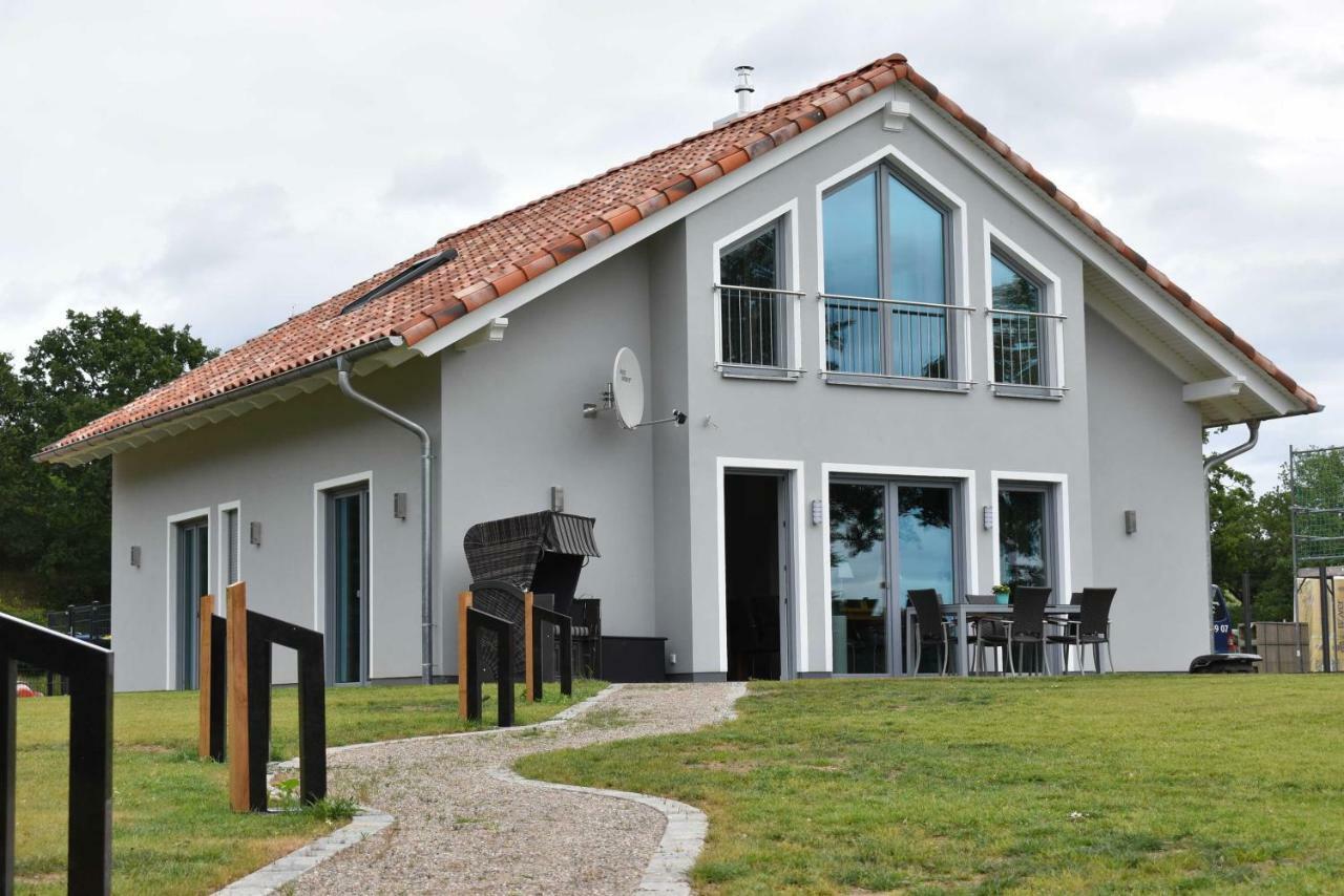 Luxus-See-Domizil Mit Sauna, Kamin Und Boot-130 Qm Fuer 6 Personen Krakow am See Exteriér fotografie