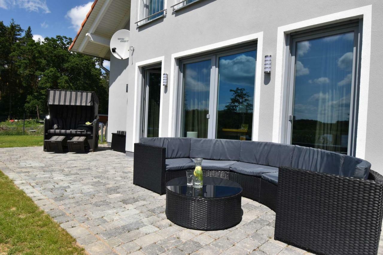Luxus-See-Domizil Mit Sauna, Kamin Und Boot-130 Qm Fuer 6 Personen Krakow am See Exteriér fotografie
